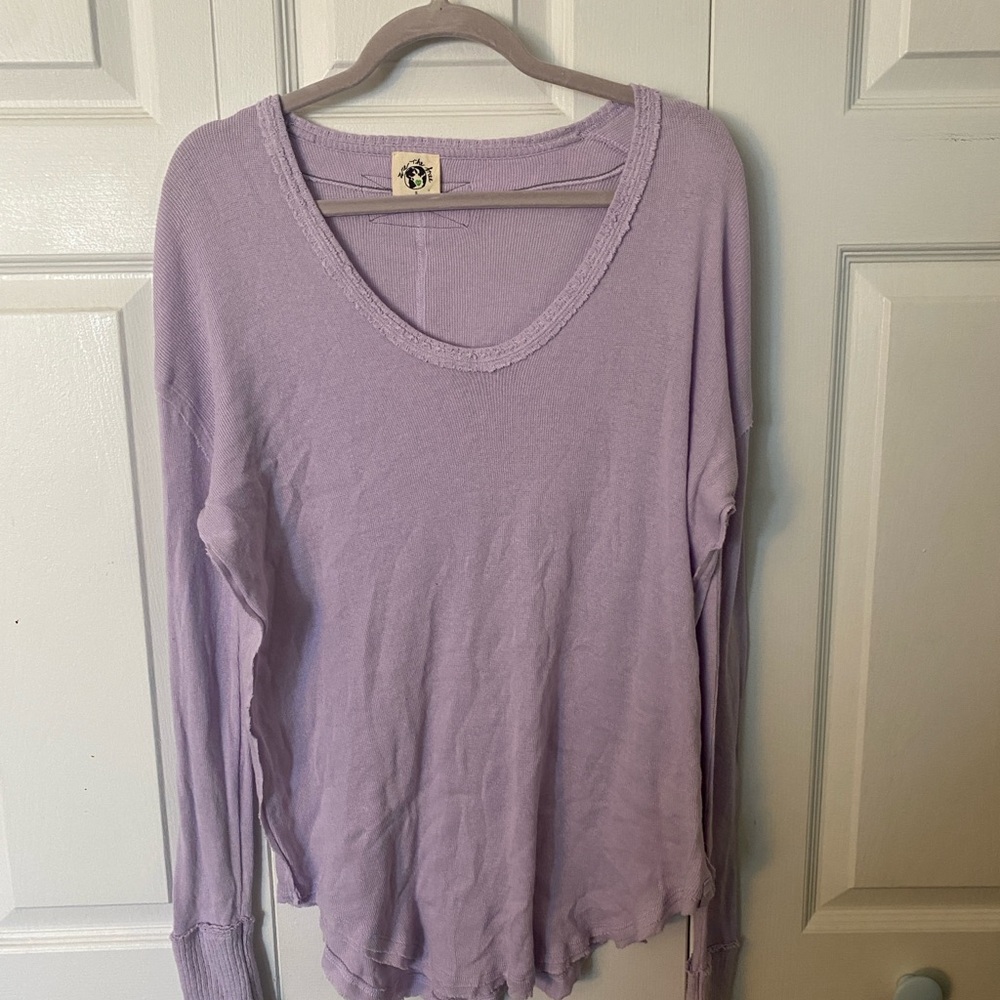 Free people purple long sleeve